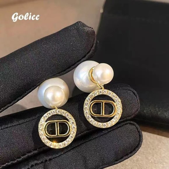 Reversible pearl earrings - Picture 3 of 5